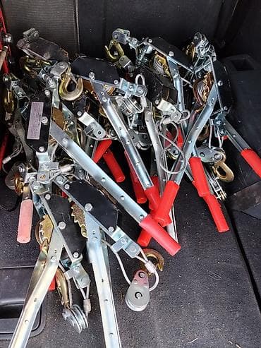 Сантехника: Тросовый ручной рычажный лебёдочный подтягиватель (come along). - — 1