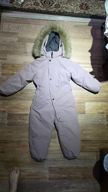 helly hansen: Детский зимний комбинезон с капюшоном и опушкой - Тёплый однотонный — 1