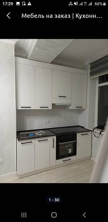 кухонный карнитур: Кухонный гарнитур, Новый, цвет - Белый, Дерево, Бесплатная доставка — 4