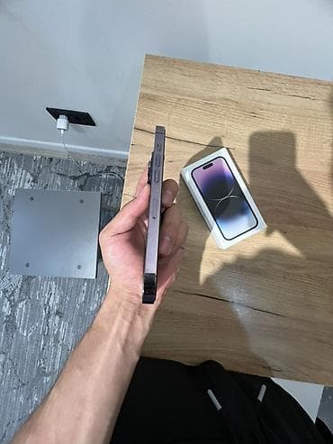 mac save: IPhone 14 Pro, Б/у, 128 ГБ, Deep Purple, Коробка, 80 % — 3