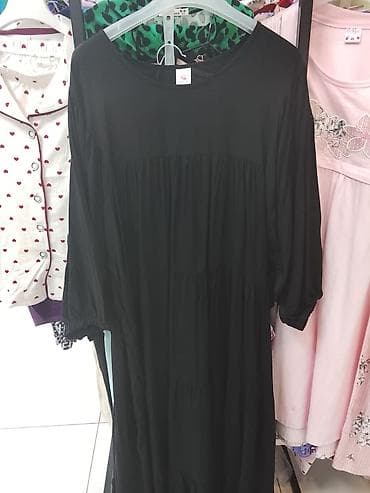 oversize: Свободное длинное платье в цветочек - Фасон: oversize/бохо, длина — 6