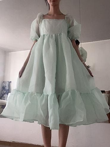 Эркектер кийими: Күнүмдүк көйнөк, Жай, Узун модель, Шифон, M — 1