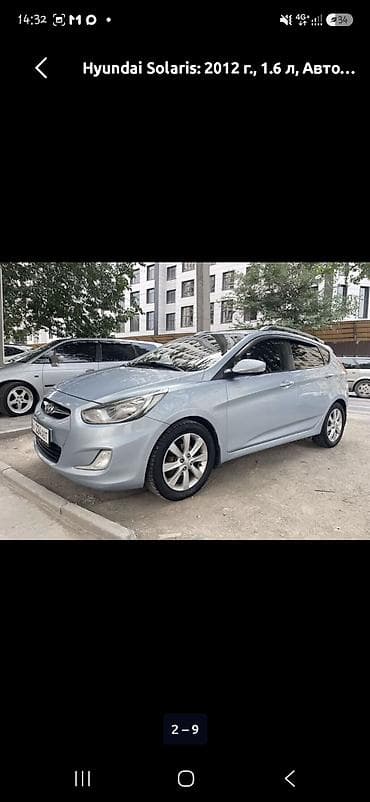 smart plus: Hyundai Solaris: 2012 г., 1.6 л, Автомат, Хэтчбэк — 7