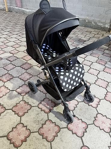 soft shell: Прогулочная коляска трость/компакт с капюшоном и ушками - Легкая — 4