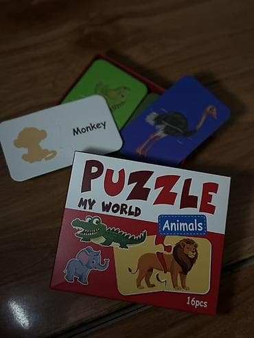 пазлы детские: Развивающий набор «Puzzle My World – Animals», 16 pcs. - Тематика — 1