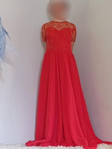 Көйнөктөр: Вечерние платья, 2 модели. 1) Алое длинное платье в пол: - Верх — 1