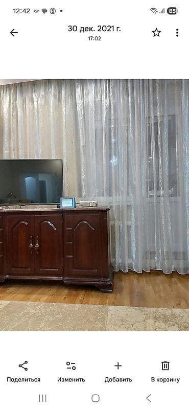 готовые шторы для спальни: Комплект штор, С тюлем в комплекте, Готовое изделие, Б/у, Для спальни — 3