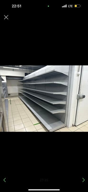 витрина овощи и фрукты: Витрины, стеллажи, полки торговые металлические б/у, полка магазинная — 10