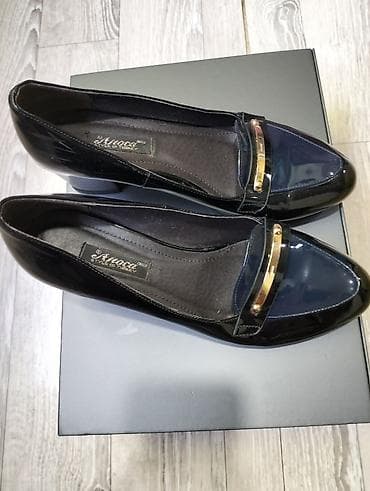 Мокасины и лоферы: Лоферы женские Mireca (Style of Turkey) - Цвет: черный, лаковая — 1