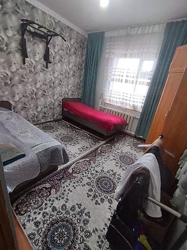 ош посуточно кв: 3 комнаты, 75 м², 105 серия, 2 этаж, Евроремонт — 3
