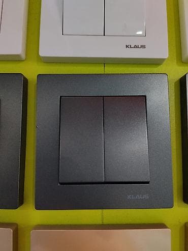 led matrix panel: Двухклавишный настенный выключатель KLAUS - Тип: механический — 1