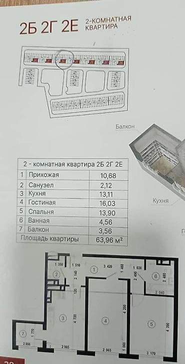 В перспективном районе продается просторная продуманная 2‑комнатная — 4
