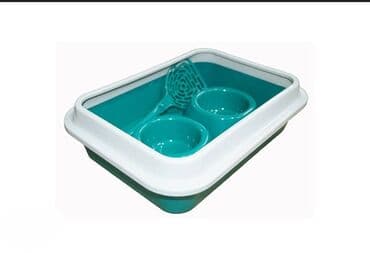 наполнители для кошек: Туалет-лоток для кошек Б/У Набор для Любимца Туалет-лоток Глубокий с — 1