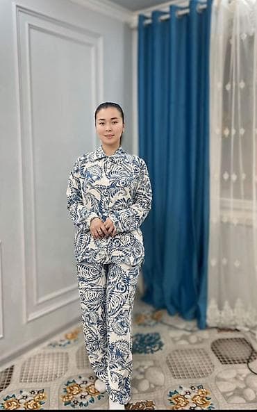 сландо семей: Домашние костюмы из мягкого трикотажа с принтом Описание: - Комплект — 1