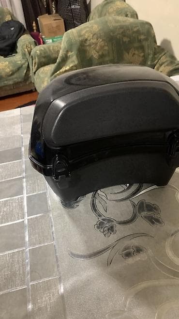 мото багажник: Мотокофр/топ-кейс для мотоцикла или скутера - Цвет: черный, со — 1