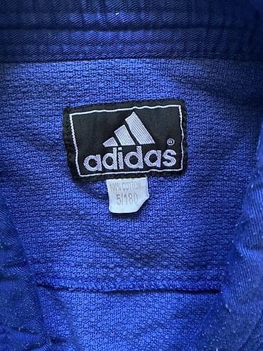 Спорт и отдых: Кимоно для дзюдо синее и белый пояс идеальное состояние,подходит для — 3