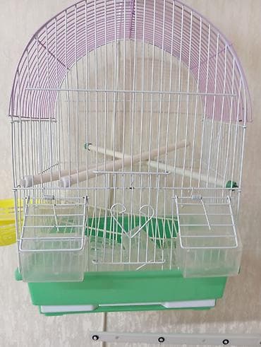 Клетка для мелких птиц (волнистые попугаи, канарейки, амадины) -