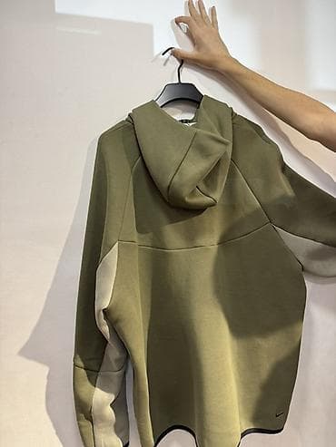 Толстовки: Мужская толстовка, 3XL, Nike, Новый, цвет - Зеленый, Платная доставка, Самовывоз — 3