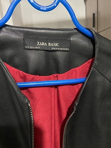полузамок zara: Кожаная куртка Zara размер 42-44, короткая б/у в отличном — 4