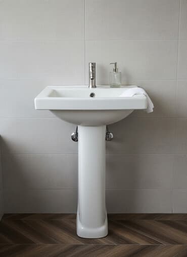 заказать холст на подрамнике: Раковина для ванной, Особенности: Глянцевое, Материал: Керамика — 1