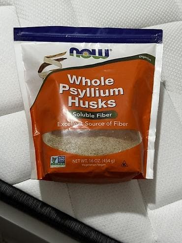 шелухи: NOW Foods Whole Psyllium Husks — цельные оболочки подорожника — 1