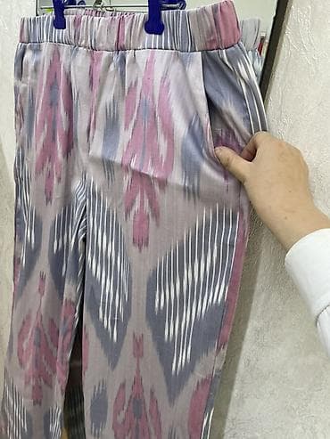 плетение гюрза: Брючный костюм, Прямые, Жилет, Узбекистанская, Хлопок — 4