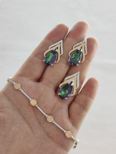 свадебные платья оптом бишкек: Комплект+ браслет Серебро + золото 925 пробы Цена за Набор 8000 сом — 1