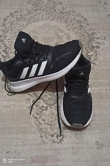 кросы: Кроссовки Adidas для бега/тренировок - Цвет: черный с белыми — 1