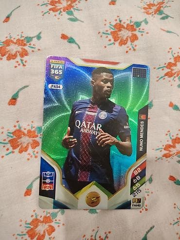форма неймара: Коллекционная карточка Panini FIFA 365 — Nuno Mendes (PSG), серия — 1