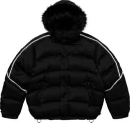 плащи от дождя: Пуховик, Короткая модель, Китай, С мехом, С капюшоном, Оверсайз, XL — 1