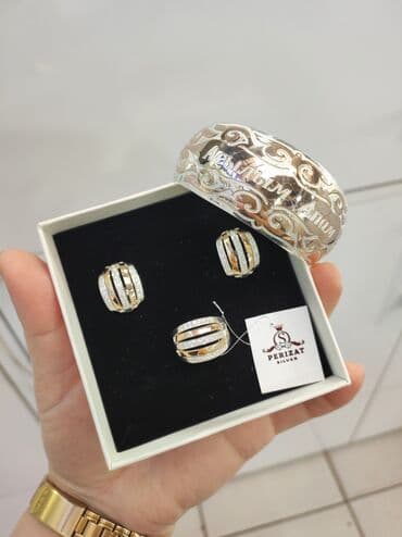 свадебные наборы ручной: Набор украшений, Проба 925, Женские, Новый — 2