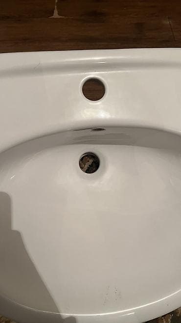 led par: Раковина для ванной, Особенности: Глянцевое, Овальная форма, Материал: Керамика — 3