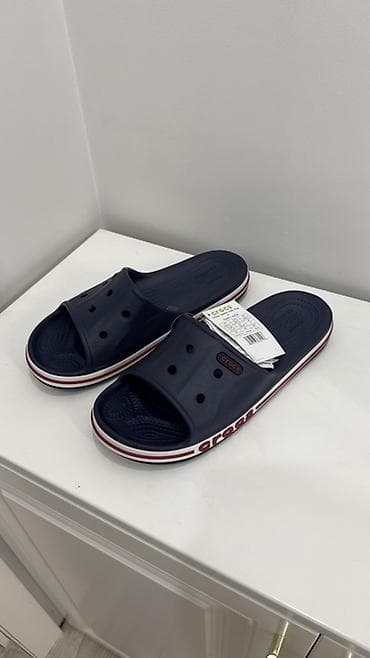 оригинальные кроксы: Мужские сандалии, 42, Crocs, Новый, цвет - Синий, Самовывоз, Платная доставка — 1