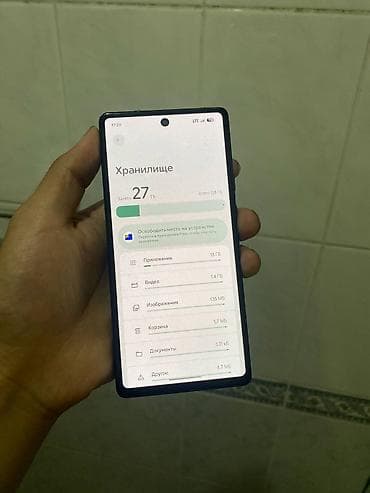 one plus 10: Google Pixel 6A, Б/у, 128 ГБ, цвет - Серебристый, 1 SIM, 2 SIM, eSIM — 1