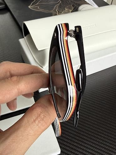 burberry шарф: Солнцезащитные очки очки, Burberry, Унисекс, Прямоугольные, Регулируемые носоупоры — 6