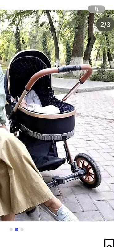 ош таатан коляски: Универсальная детская коляска-люлька 2-в-1 с большим прогулочным — 1