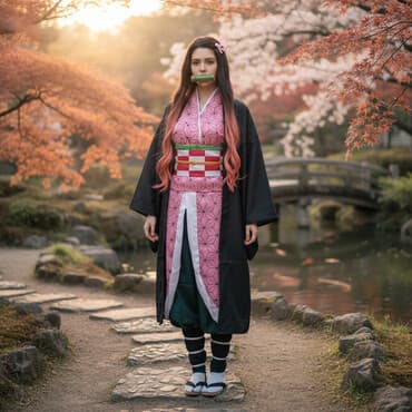 аниме шоп: Косплей набор Комадо Незуко (Demon Slayer / Kimetsu no Yaiba / Клинок — 1