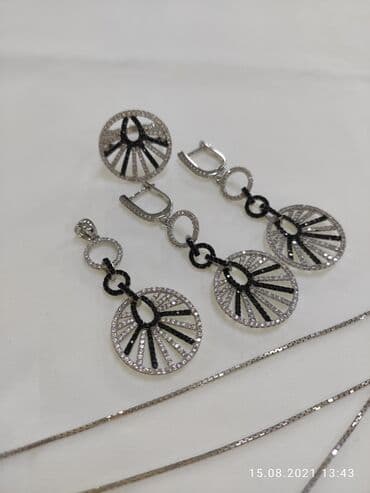 свадебные наборы ручной: Италия Эксклюзив Серебро пробы 925 Качество отличное Камни фианиты — 3