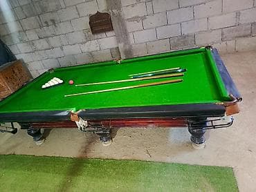 Электр транспорту: Бильярдный стол для русской пирамиды - Игровое поле с зелёным сукном — 4