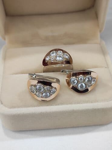 свадебные наборы ручной: Серебро напыление золото 925 пробы Размеры имеются Для заказа — 5