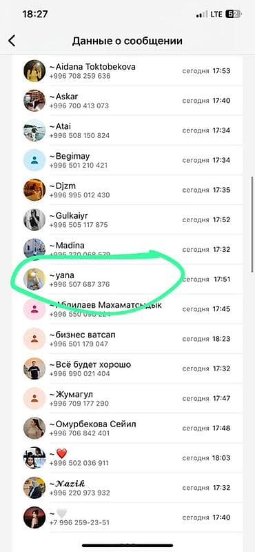 Скриншот интерфейса мессенджера (список чатов/контактов). Подходит для