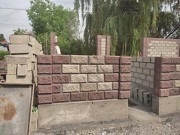 Рванный пескоблок, узкий, широкий, тумбы малыш рванный