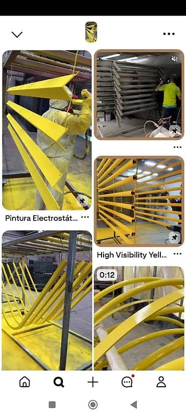 Услуга электростатической порошковой покраски металлических изделий