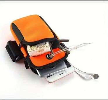 защита от дождя: Водонепроницаемая сумка на руку для бега Очень удобно сидит, лёгкая — 5