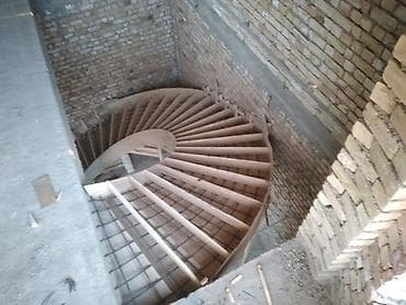 щебень декоративный: Бетонная лестница Наружные, Форма лестницы: Много-маршевая — 3