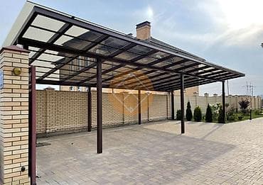 Все для дома и сада: Навес, Односкатный, Металл, Поликарбонат, Установка — 3