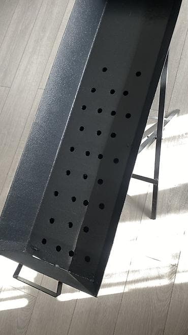 40 ножки: Мангал-колыбель на высоких складных ножках - Узкий и длинный корпус — 3