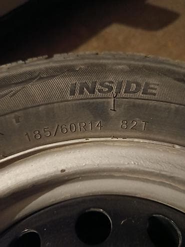 бит сатам: Колеса в сборе 185 / 60 / R 14, Лето, Новый, Комплект, Легковые, Железные, отверстий - 4 — 5