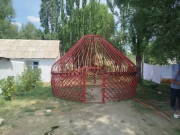 пол для юрты: Продажа юрты, Каркас Деревянный, 75 баш, Диаметр: 7.5 метров — 1