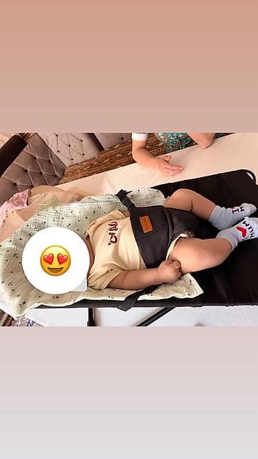 pop it: Детский шезлонг, Качалка, Другой материал, цвет - Бежевый — 2